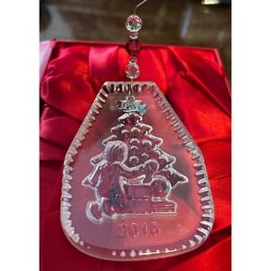 Waterford Crystal 2016 Twas‎ The Night Ornament Child Decorating Tree Enhancer